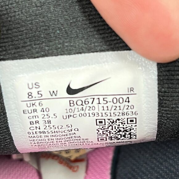 Nike Revolution 5 Black Pink Athletic Comfort Shoes BQ6715-004 Women's Size 8.5 - Picture 8 of 10